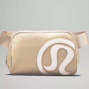 Lululemon Logo Everywhere Belt Bag 1L in Trench/ White Opal
